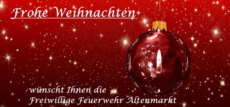 Frohe Weihnachten 2015 FFW Altenmarkt