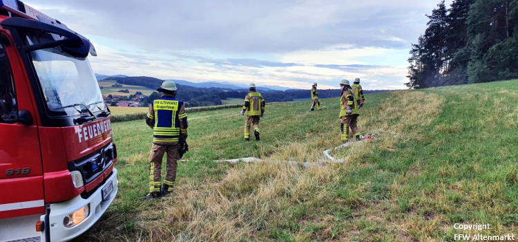 Waldbrand - Gemeinschaftsübung Penting Gemeinschaftsübung