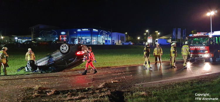 Einsatz 12 2022 Verkehrsunfall B20 Cham-Süd Beitragsbild