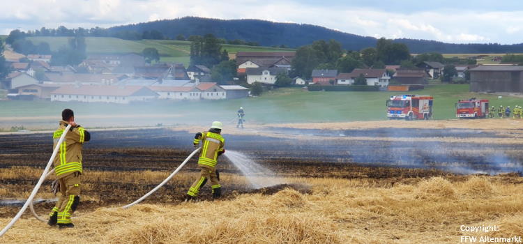 Einsatz 24 2022 Brand Freifläche Traitsching Beitragsbild