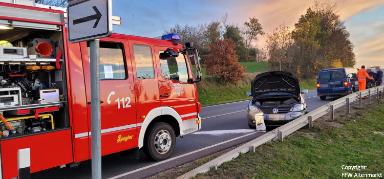 Einsatz 35 2022 Verkehrsunfall B20 Pendlerparkplatz Beitragsbild