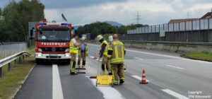 Einsatz 43 2023 Ölspur Beitragsbild