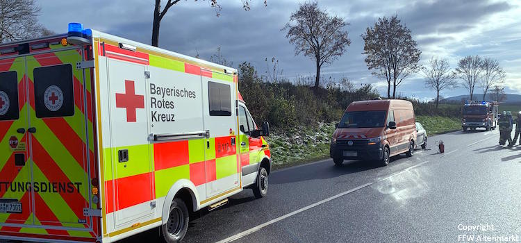 Einsatz 41 2024 Verkehrsunfall Auffahrunfall B20 Beitragsbild