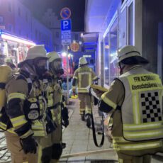 Einsatz 34 2025 Brand Innenstadt Cham (1) Atemschutzüberwachung