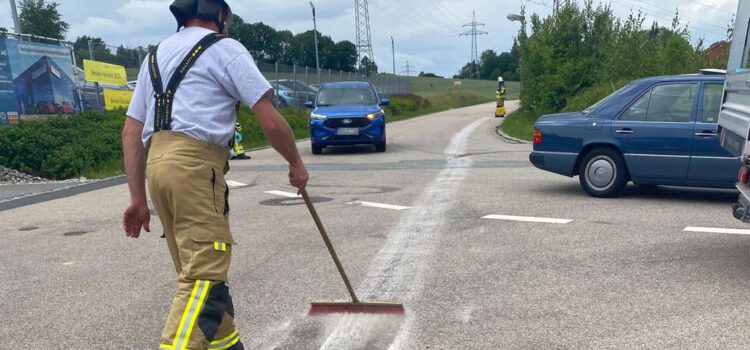 Einsatz 28 / 2026 Ölspur Cham-Süd Einsatz 28 / 2026 Ölspur Cham-Süd